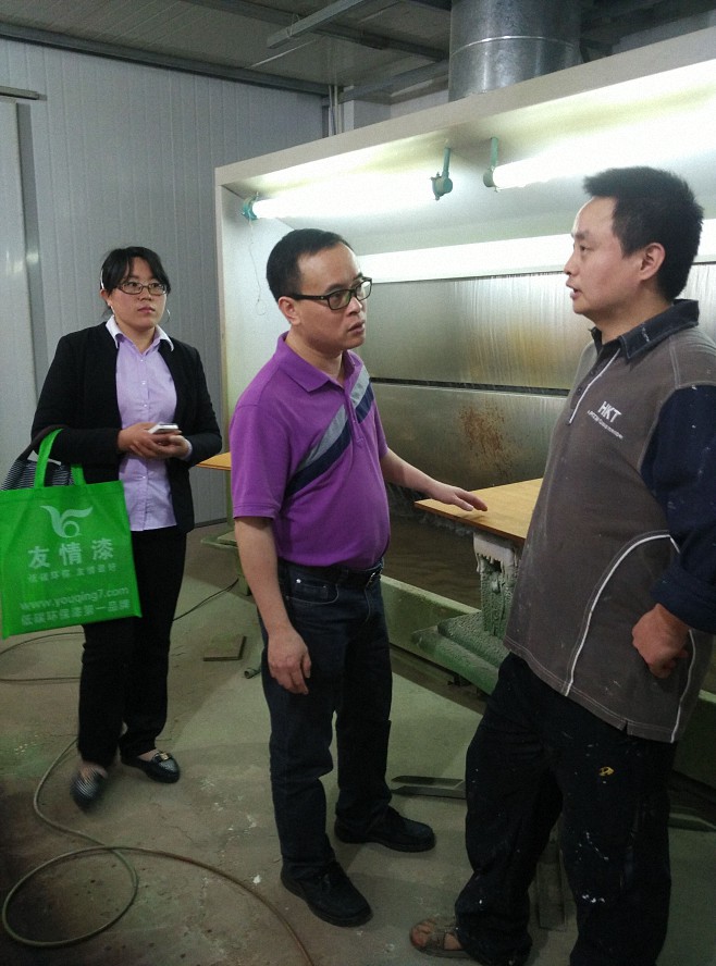 友情漆李總經理走訪中山家具廠 友情漆李總經理走訪中山家具廠